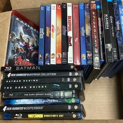 Super Hero Movies  Blu Ray And DVD mix - Make Offer 
