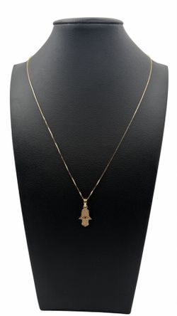 Hamsa 14K Oro Sólido – Real Gold | No Plated