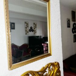 Small Antique Mirror 