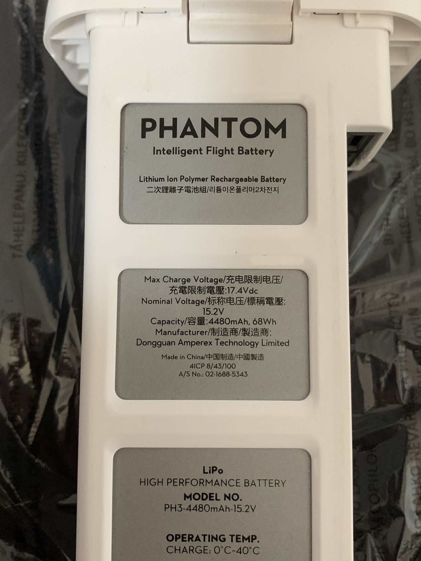 Dji Phantom 3 OEM Battery $50 Firm.