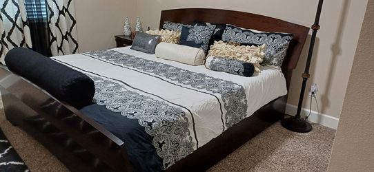 King Size Bed With Memory Foam Mattress