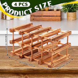 Kingley Pine Wooden Wine Rack Will Hold 12 Bottles 0.4"D × 0.4"W × 0.4"H New In Box  3 Available  