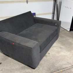 Dark Blue Love Seat / Small Couch