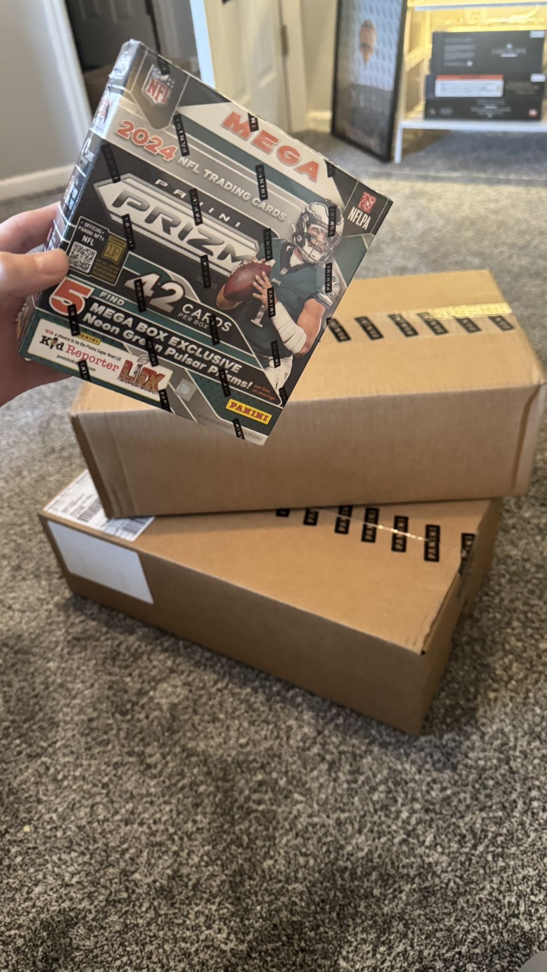 Prizm Football Mega Box Sealed Case of 12