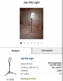 Uline job site light