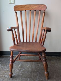 Classic Wooden Spindle Back Armchair