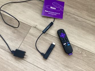 Roku Streaming Stick 4K Remote, Power Cable and HDMI Extender