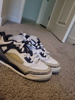 Jordan 4s White, Blue, and Gray Size 5