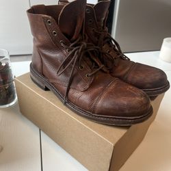 ALDO Men's Leather Lace-Up Ankle Boots - Size 9