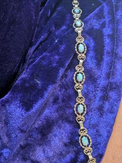 10k natural fire opal tennis bracelet