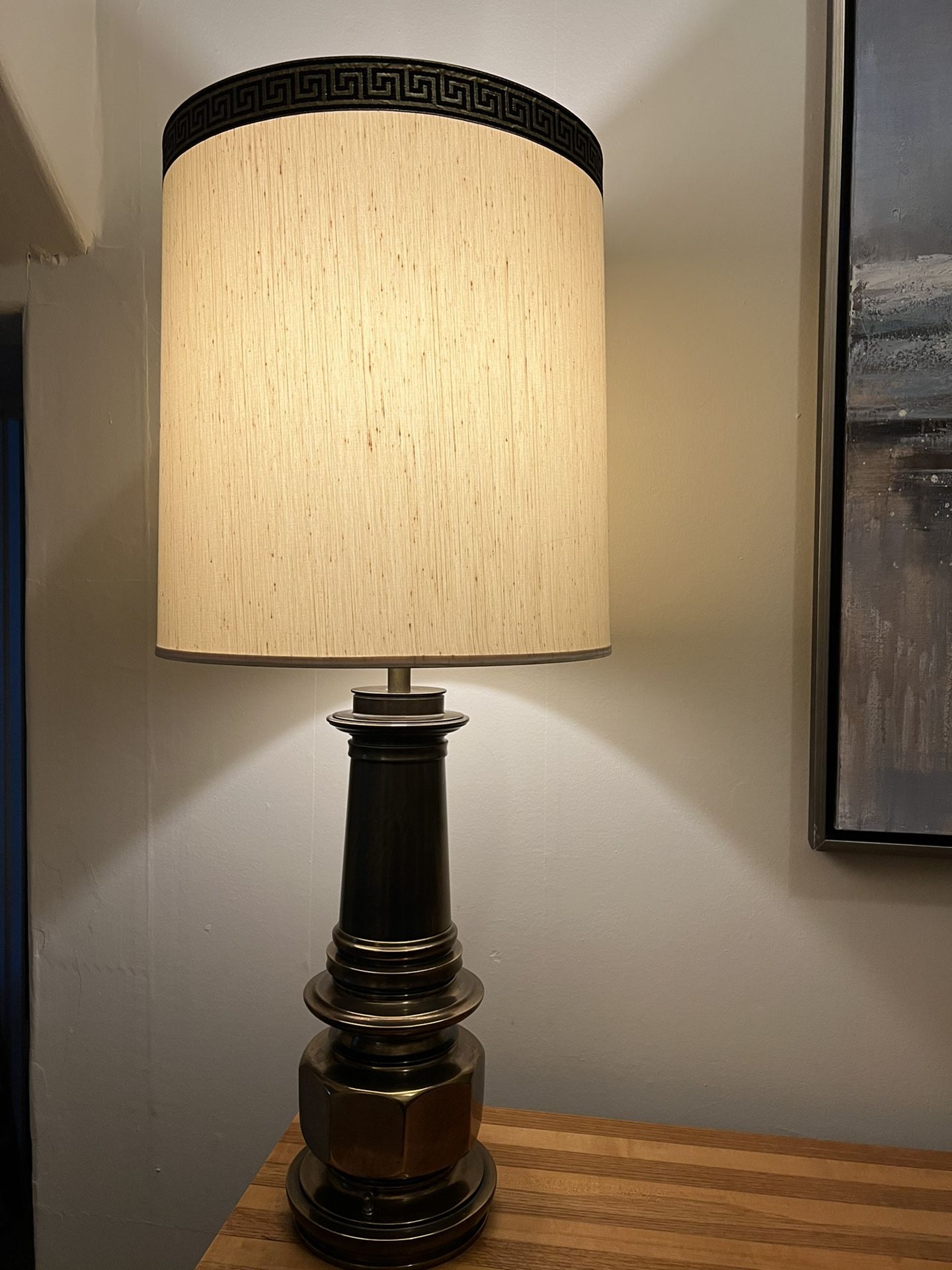 Stiffel Brass Lamp Tall Vintage, MCM Large