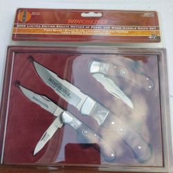 Winchester 2008 Limited Edition Ersatz Mother Of Pearl And Wood Handle Knife Set
