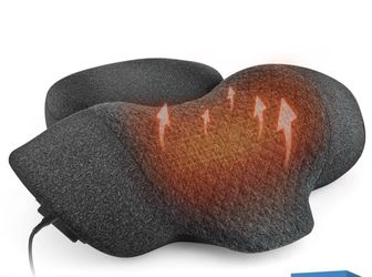 Neck Massager Pillow With Heat, Vibration And Cervical Tractio