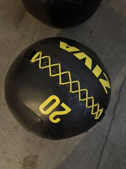 20 lbs Zina  Soft Wall Ball – Highly Durable Weighted Exercise Medicine Slam Ball for Strength and Conditioning Workout