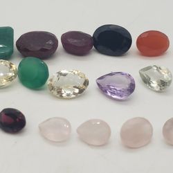 100cts Mixed Natural Loose Gemstones 