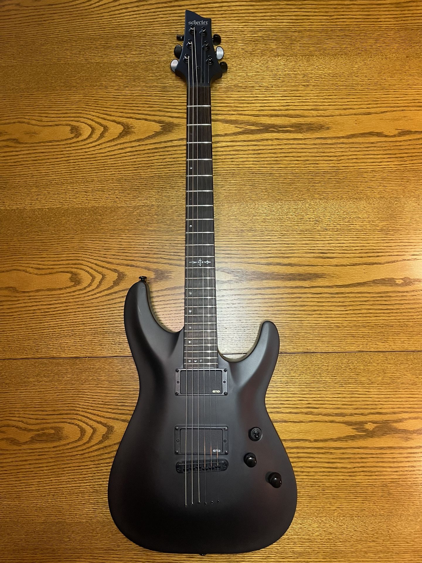 Schecter C-1 Platinum Blackout Satin