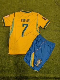 Brazil Home Jersey 2026 Brazil Kids Jersey Vini Jr. Kids Jersey Brasil Jersey