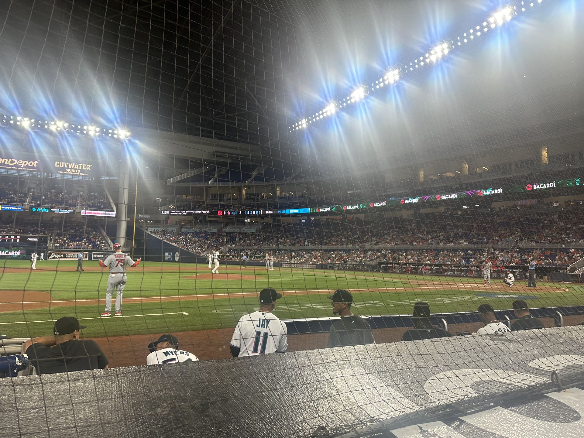 Miami Marlins Tickets Front Row Over The Dugout Absolute First Row