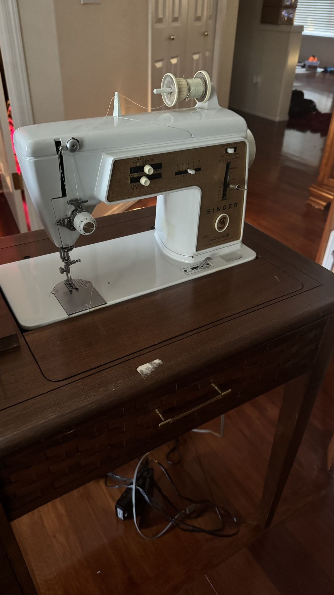 FREE- glass table & sewing machine 