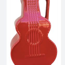 New Dolly Parton Red Guitar Pitcher Sold Out Rare Decor