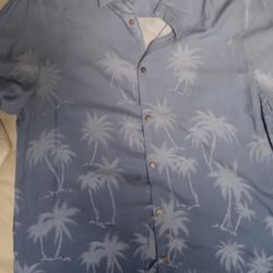 New Cubavera Aloha Hawaiian Dress Shirt W Buttons  Men's Large Size 