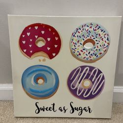 Canvas painting with resin finish - 14x14