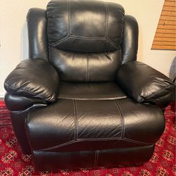 Black stylish recliner
