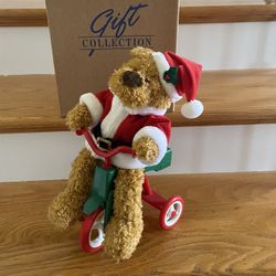 Riding Santa Cycling Bear