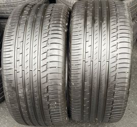 2 Llantas Usadas Continental Premiumcontact6 Run Flat 315/35/22 $160 el par