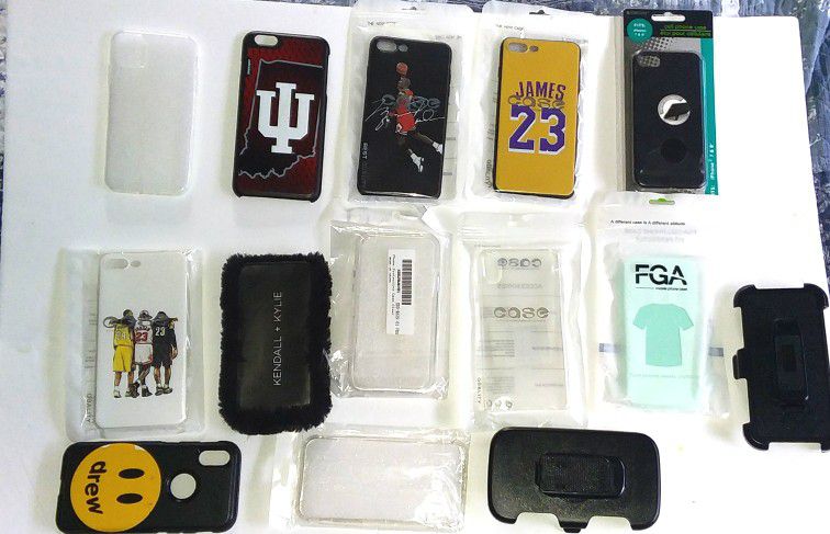 Assorted mostly new iphone cases(few android)
