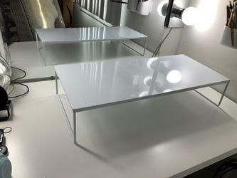 Large white desk stand/ riser