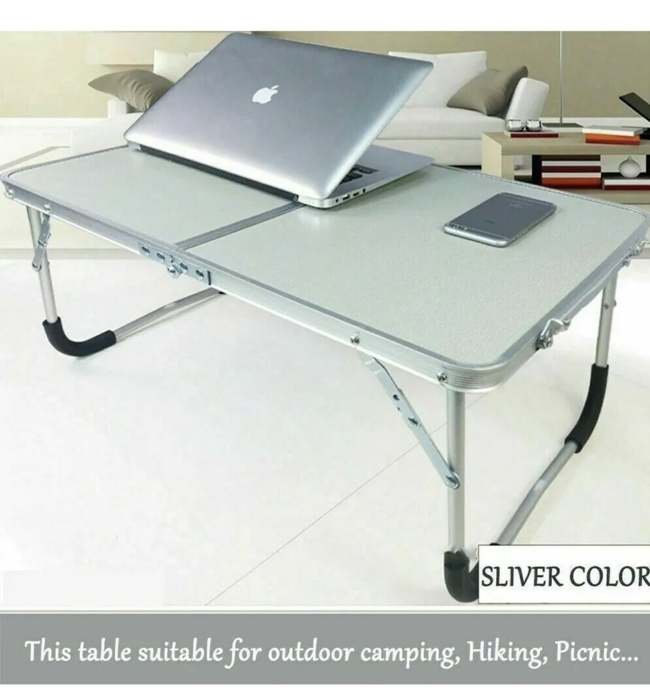 Portable Adjustable Folding Laptop Desk Foldable Study Computer Bed Table Stand