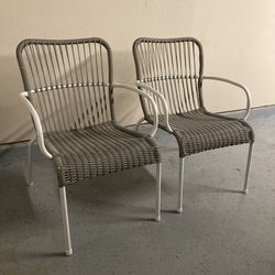 Stylewell Wicker Steel Patio Chairs