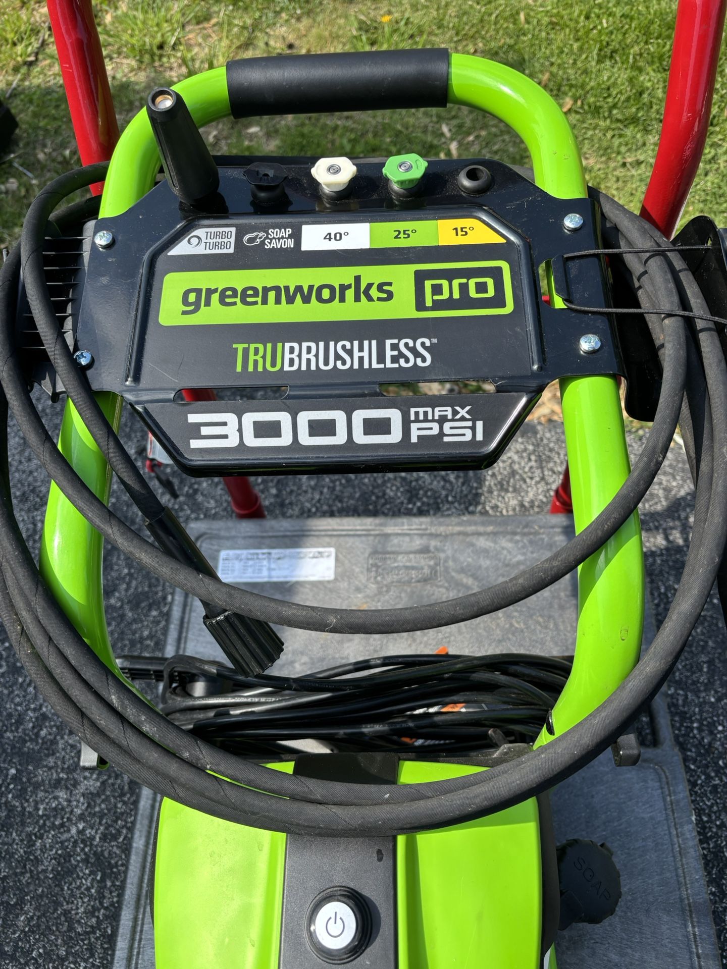 3000PSI Electric Pressure Washer Greenworks Pro GPW3001