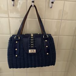 Vintage Wicker Handbag 