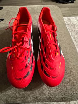 Used Once - Adidas Predator League FG — “Pure Victory” Pack  Men’s US 11 / EU 45⅓ / 29 cm Colorway: Lucid Red / Cloud White / Core Black Product code: