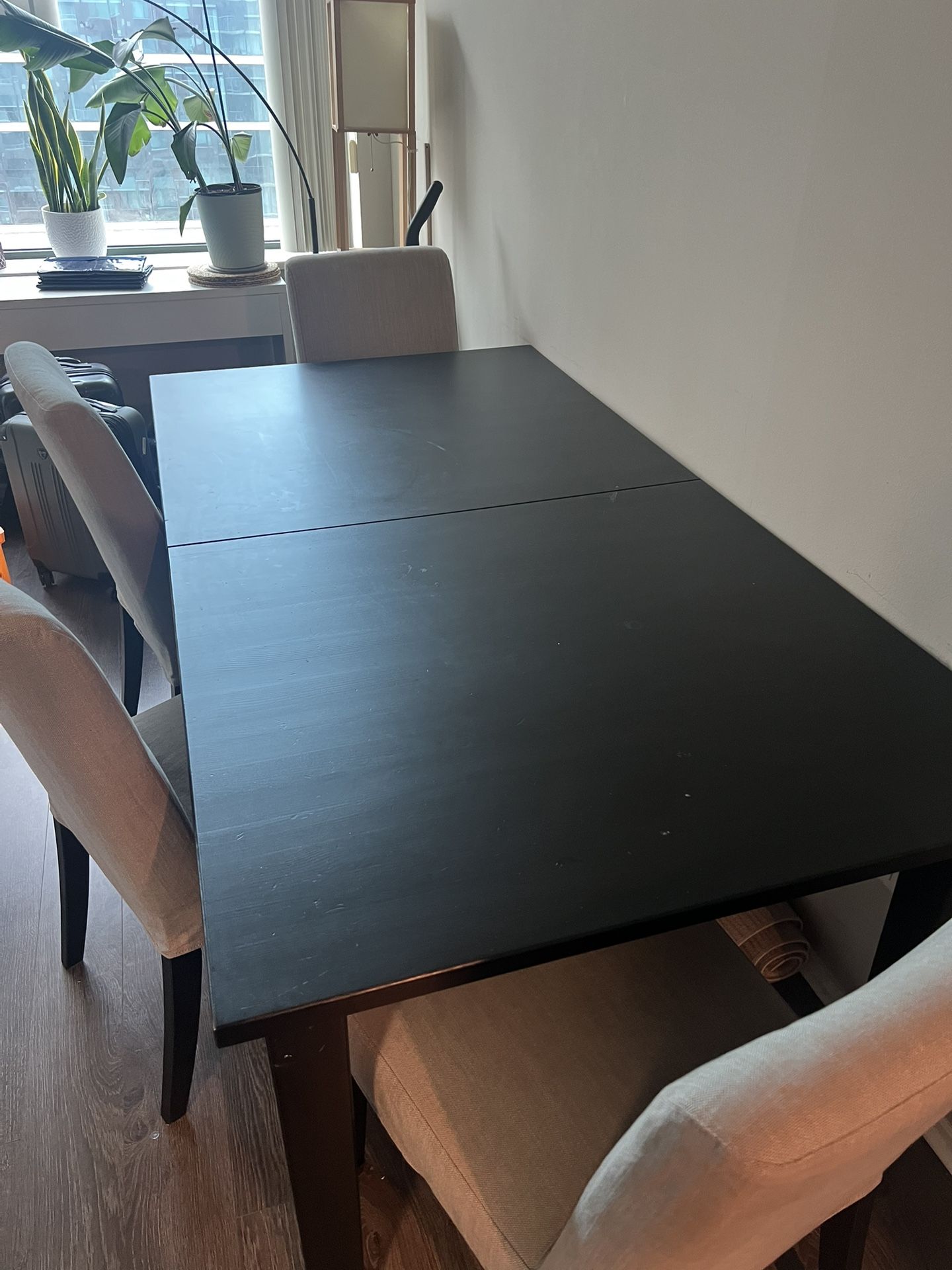 Wooden dining Table With 4 Chairs