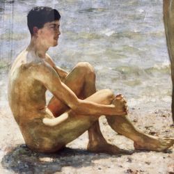 “Lovers of the Sun” by 19th C. Artist Henry Scott Tuke