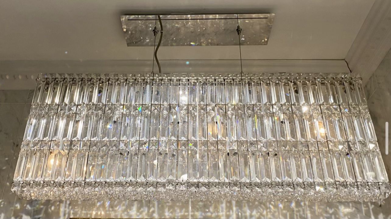 Schonbek Swarovski Crystal Pendant 36”