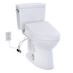 TOTO Drake 2-piece Elongated Toilet with C5 Washlet Bidet Seat $340