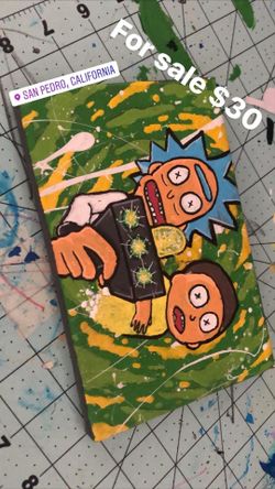 Rick and morty painting
