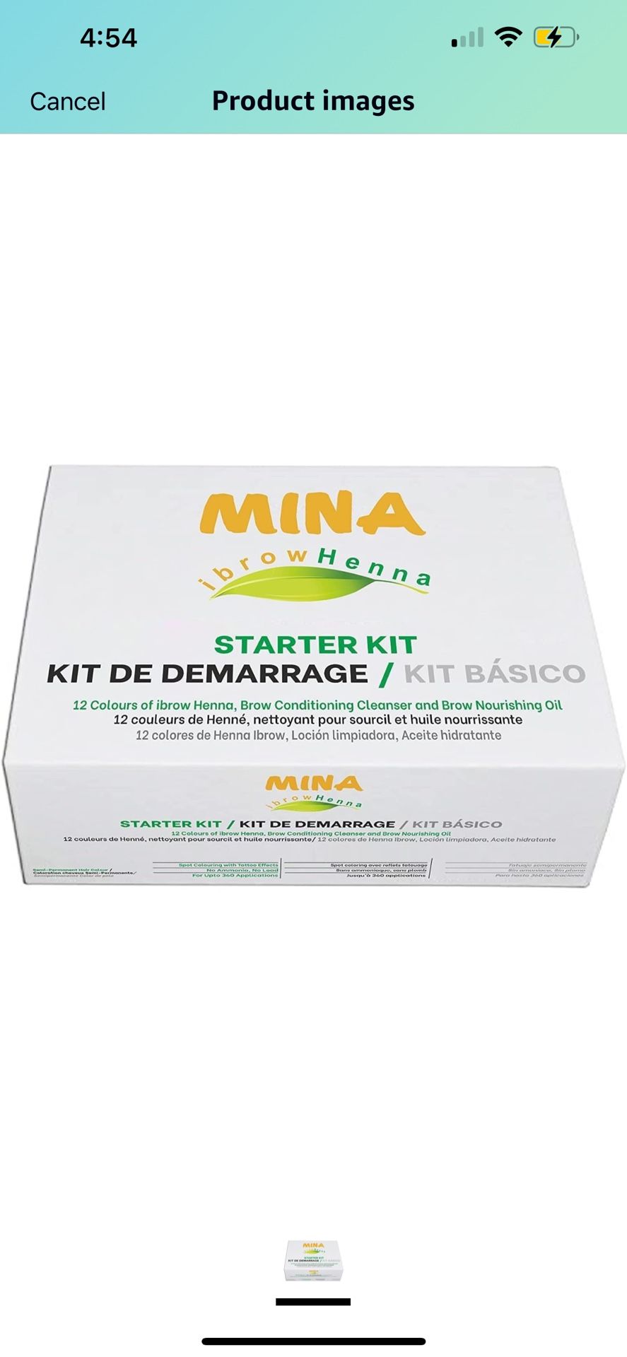 MINA ibrow Hair Color Starter Kit Pack (Starter Kit 12 Color)