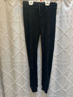 American Eagle Outfitters Women's Black Velour Joggers