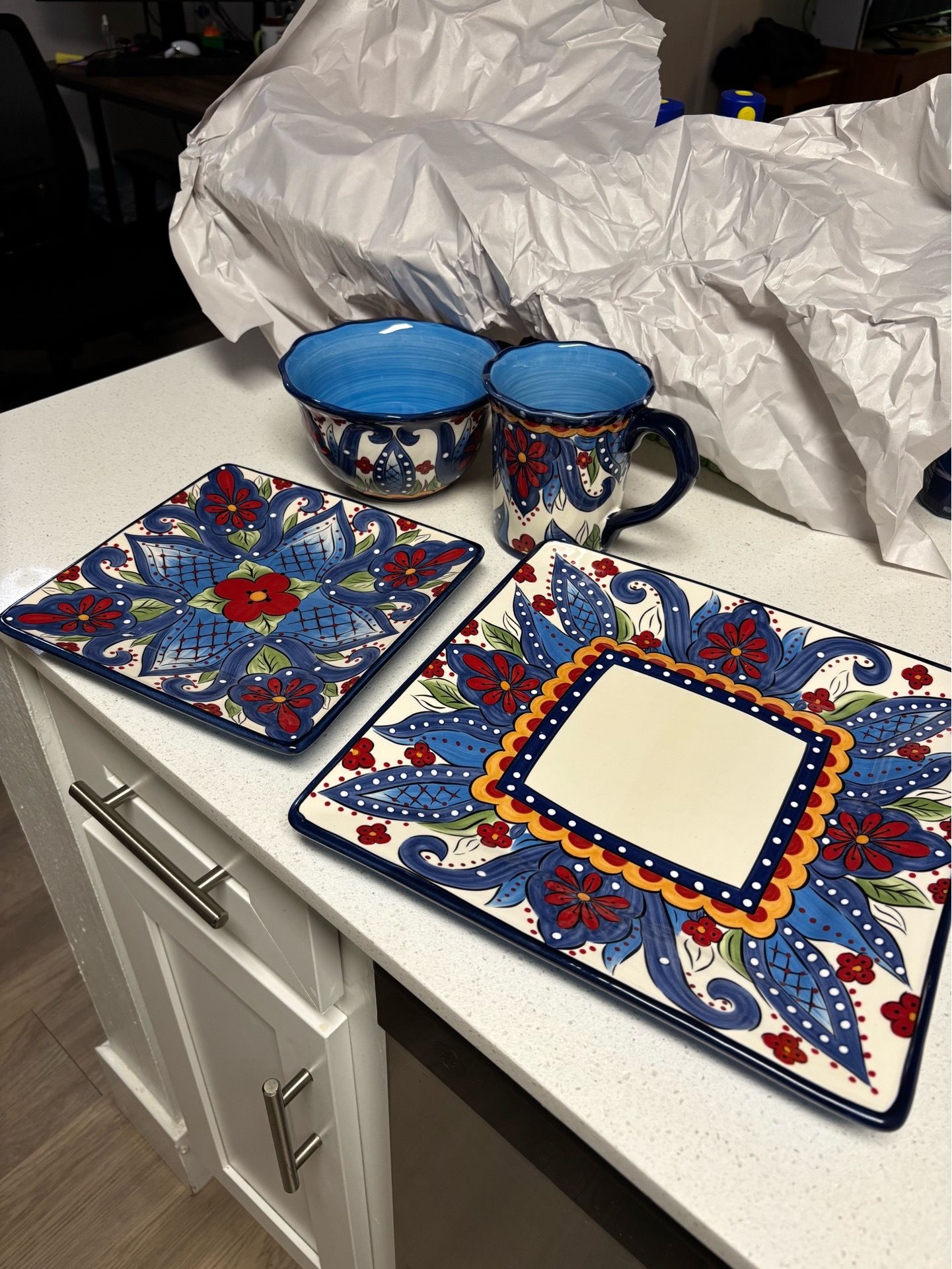 Ceramic dish set for 8