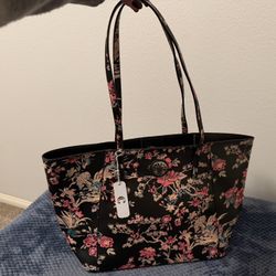 New Floral Tote Bag – Large Shoulder Bag 
