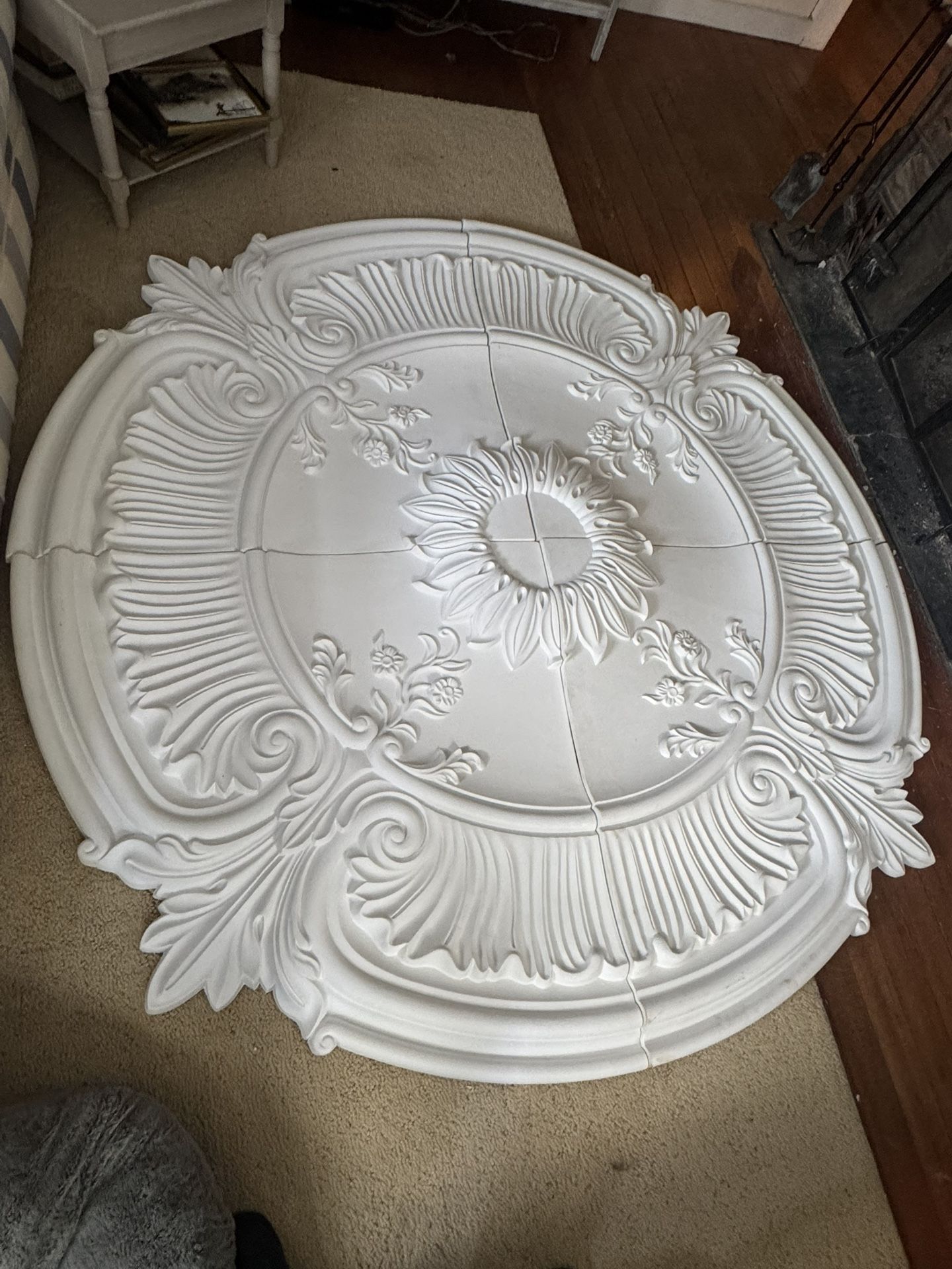 Cieling Medallion 80 Inch Resin Ornate Home Decor