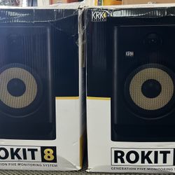 Krk Rokit 8 G5 (Pair) Open Box For $450