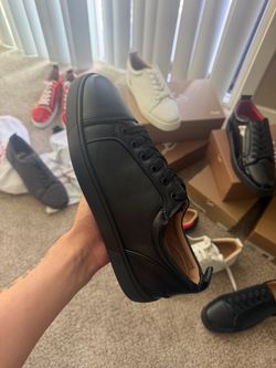 Black Loubutins Leather