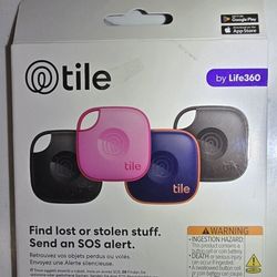 Tile Mate 2025 Life360 trackers 4 Pack