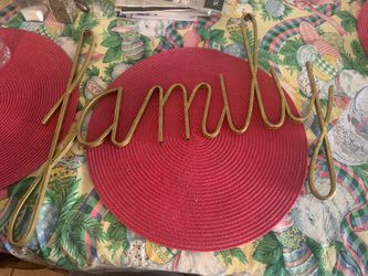 “Family” Metal Wall Sign